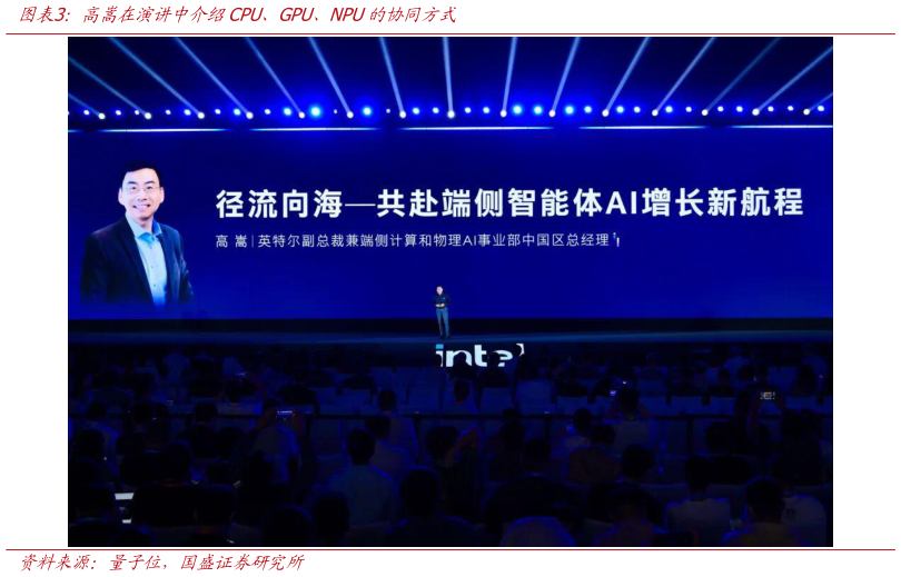 想问下各位网友高嵩在演讲中介绍CPU、GPU、NPU的协同方式