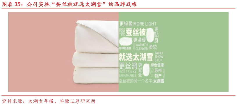 各位网友请教一下公司实施“蚕丝被就选太湖雪”的品牌战略