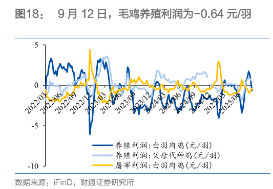 如何了解9 月 12 日，毛鸡养殖利润为-0.64 元羽