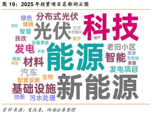 各位网友请教一下2025 年投资项目名称词云图