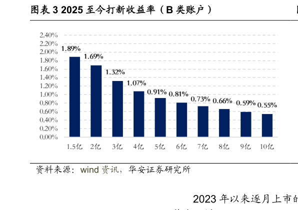 谁能回答2025 至今打新收益率（B 类账户）