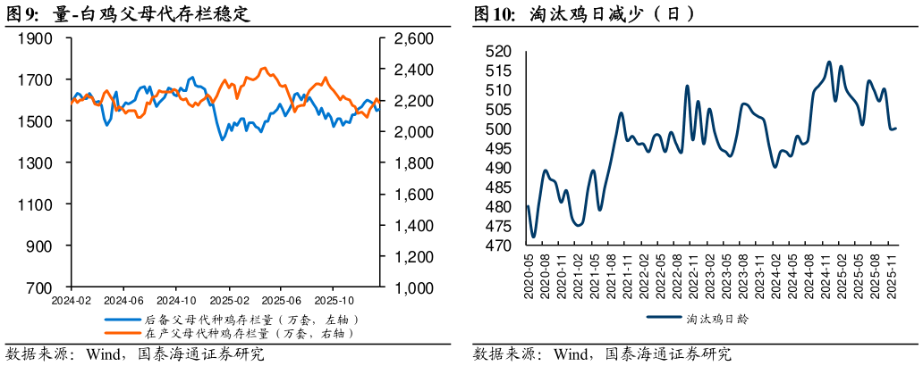 想关注一下量-白鸡父母代存栏稳定?
