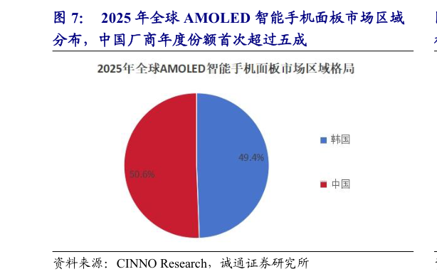 想问下各位网友2025 年全球 AMOLED 智能手机面板市场区域