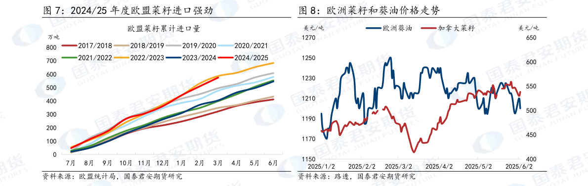 如何才能欧洲菜籽和葵油价格走势