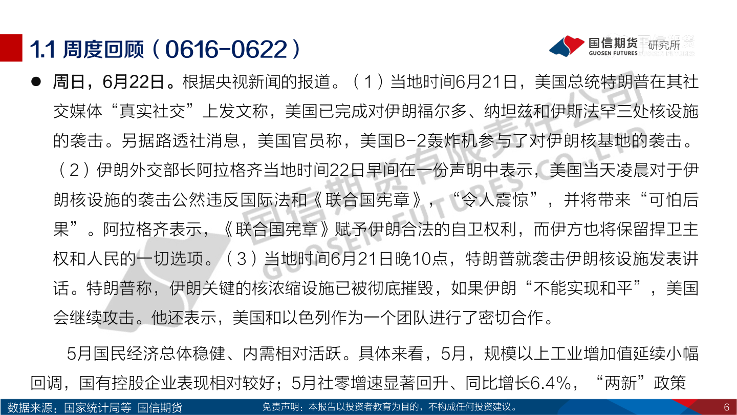 咨询下各位1.1 周度回顾（0616-0622）