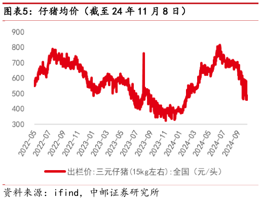 想关注一下仔猪均价（截至 24 年 11 月 8 日）?