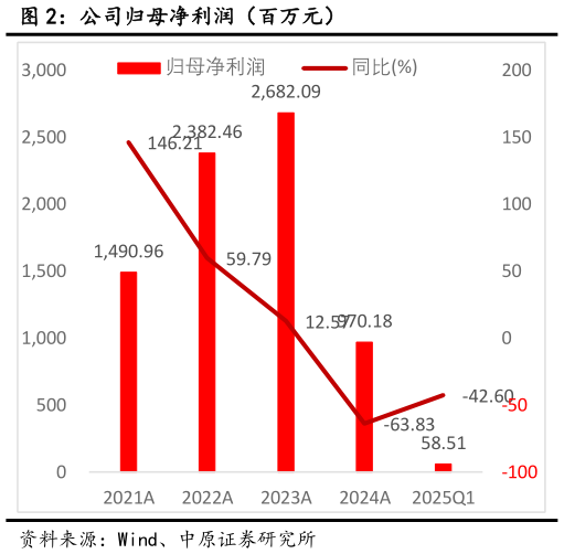 我想了解一下公司归母净利润(百万元)?