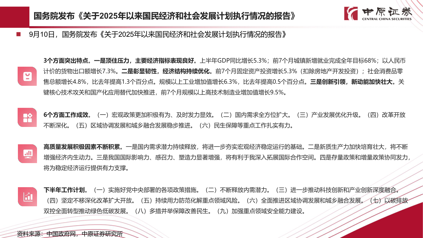 咨询大家国务院发布《关于2025年以来国民经济和社会发展计划执行情况的报告》