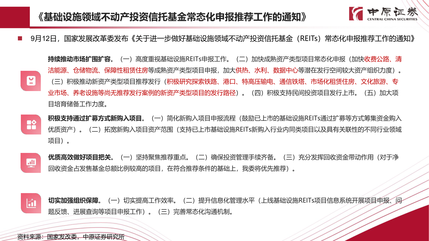 一起讨论下《基础设施领域不动产投资信托基金常态化申报推荐工作的通知》