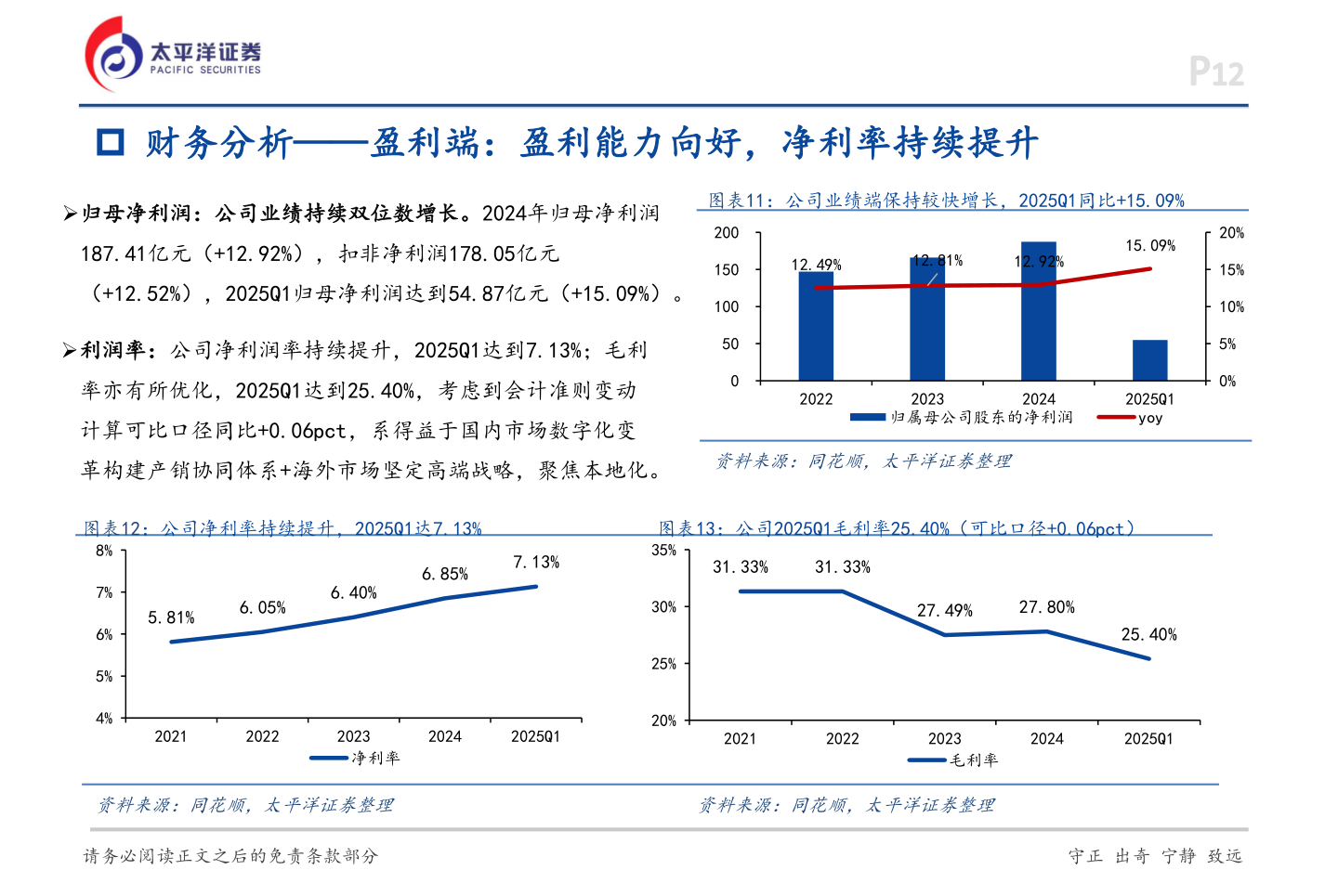 如何解释 财务分析——盈利端：盈利能力向好，净利率持续提升