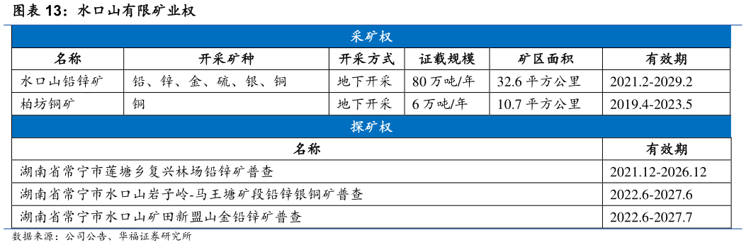 我想了解一下水口山有限矿业权