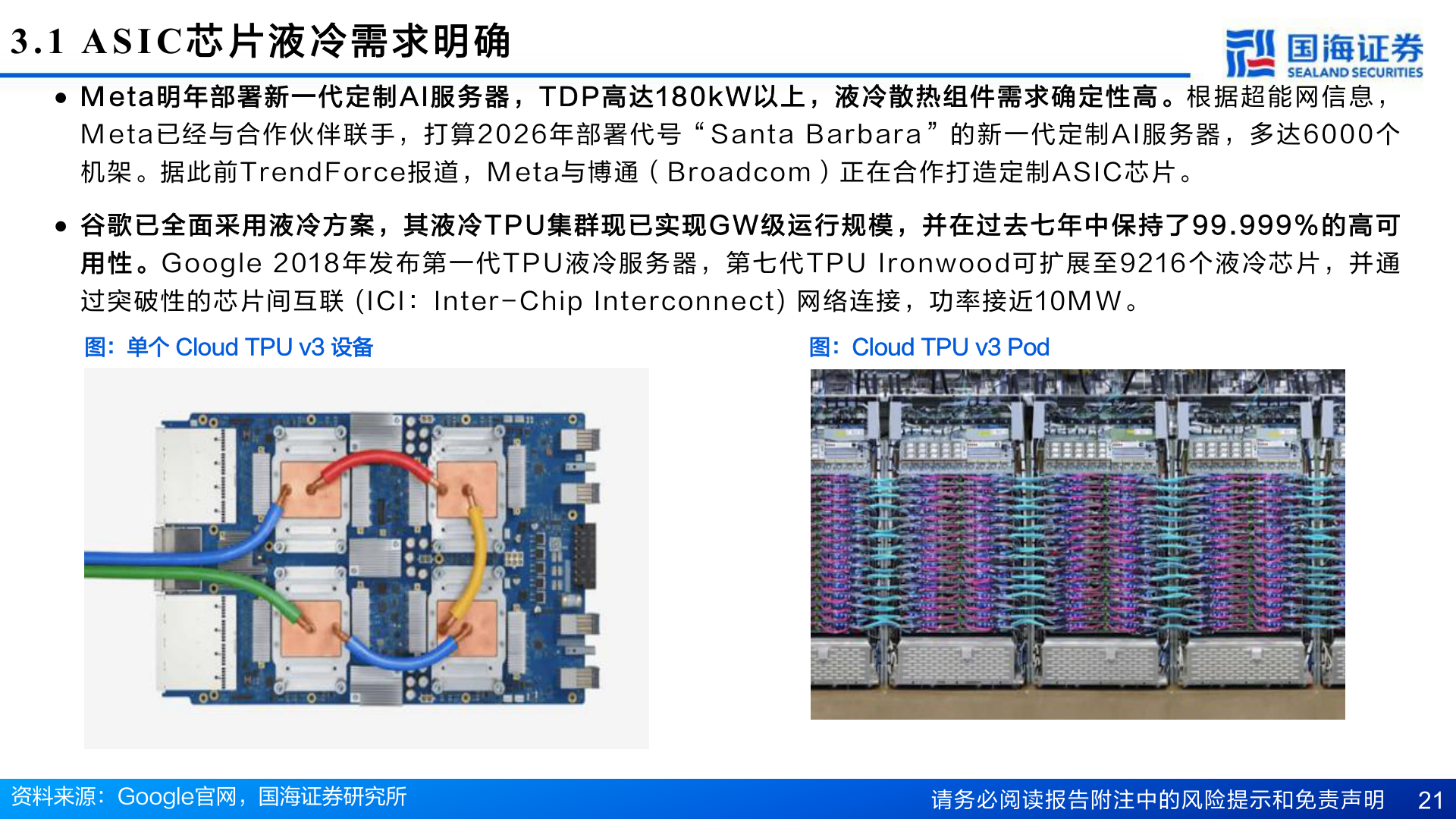 咨询下各位3.1 ASIC 芯 片 液 冷 需 求 明 确