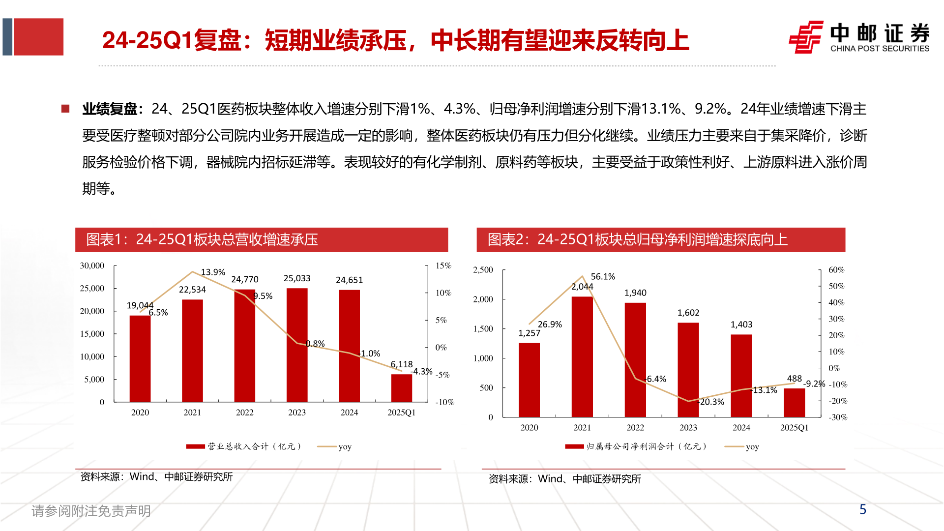 请问一下24-25Q1复盘：短期业绩承压，中长期有望迎来反转向上