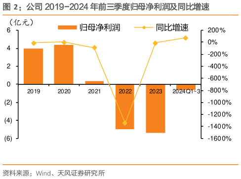 一起讨论下公司 2019-2024 年前三季度归母净利润及同比增速?
