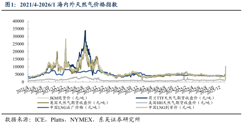 咨询大家20214-20261 海内外天然气价格指数?