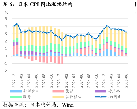 想关注一下日本 CPI 同比涨幅结构