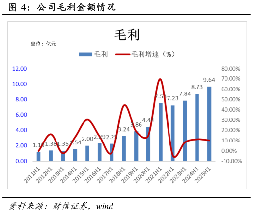 如何解释公司毛利金额情况