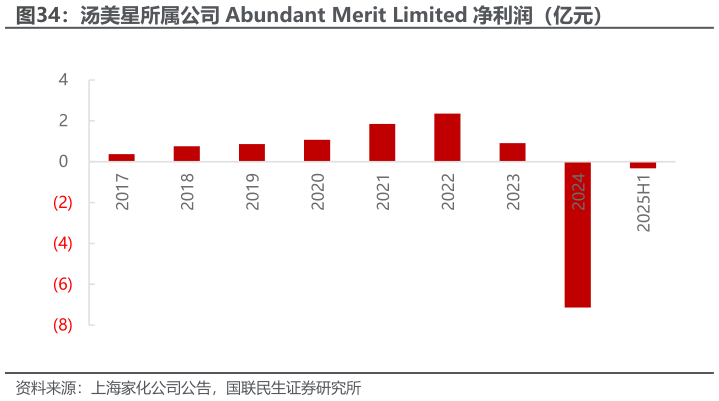 想问下各位网友汤美星所属公司 Abundant Merit Limited 净利润（亿元）