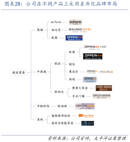 咨询下各位公司在不同产品上采用差异化品牌布局