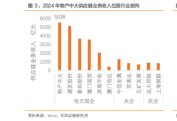 怎样理解：2024 年物产中大供应链业务收入位居行业前列