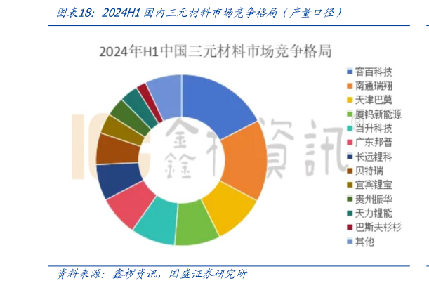 咨询下各位2024H1国内三元材料市场竞争格局（产量口径）?