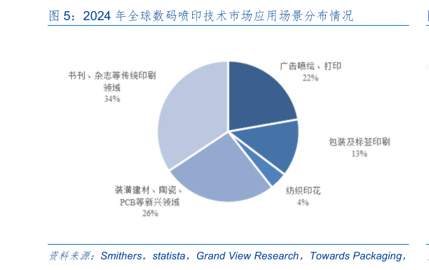 如何看待2024 年全球数码喷印技术市场应用场景分布情况