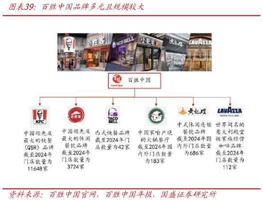 各位网友请教一下百胜中国品牌多元且规模较大