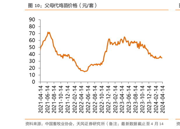 谁知道父母代鸡苗价格(元套)?