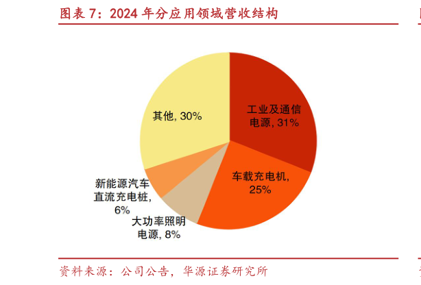 如何解释2024 年分应用领域营收结构