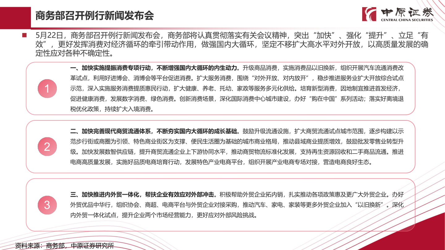 怎样理解商务部召开例行新闻发布会