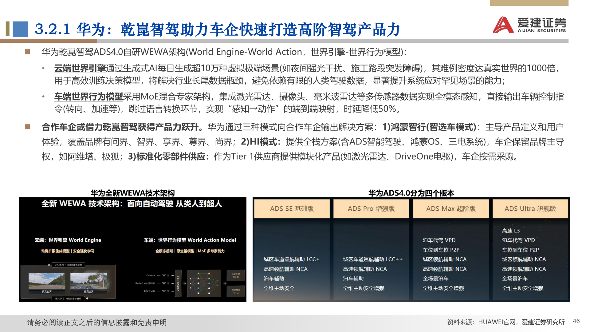 谁知道3.2.1 华为：乾崑智驾助力车企快速打造高阶智驾产品力