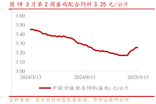 如何了解3 月第 2 周蛋鸡配合饲料 3.25 元公斤?