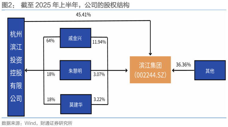 请问一下截至 2025 年上半年，公司的股权结构
