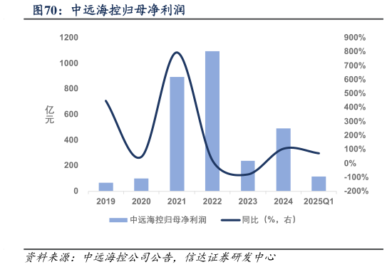 如何解释中远海控归母净利润?