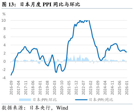 谁能回答日本月度 PPI 同比与环比