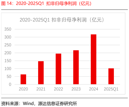 你知道2020-2025Q1 扣非归母净利润(亿元)?