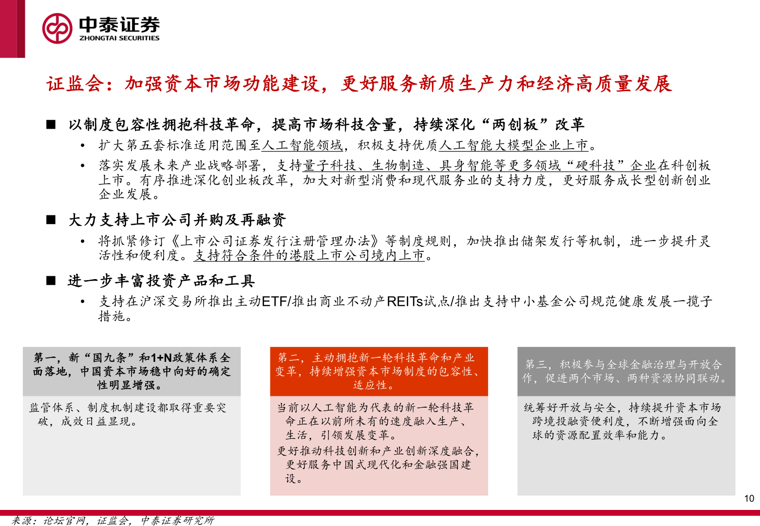 咨询下各位证监会：加强资本市场功能建设，更好服务新质生产力和经济高质量发展