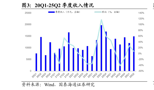 咨询下各位20Q1-25Q2 季度收入情况