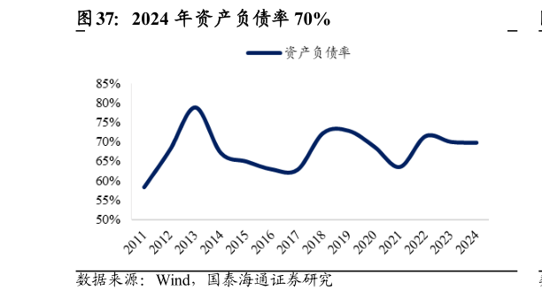 咨询大家2024 年资产负债率 70%