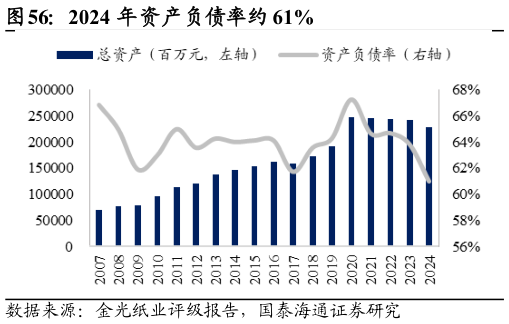 各位网友请教一下2024 年资产负债率约 61%