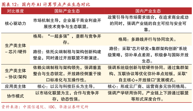 如何了解国内外 AI 计算节点产业生态对比