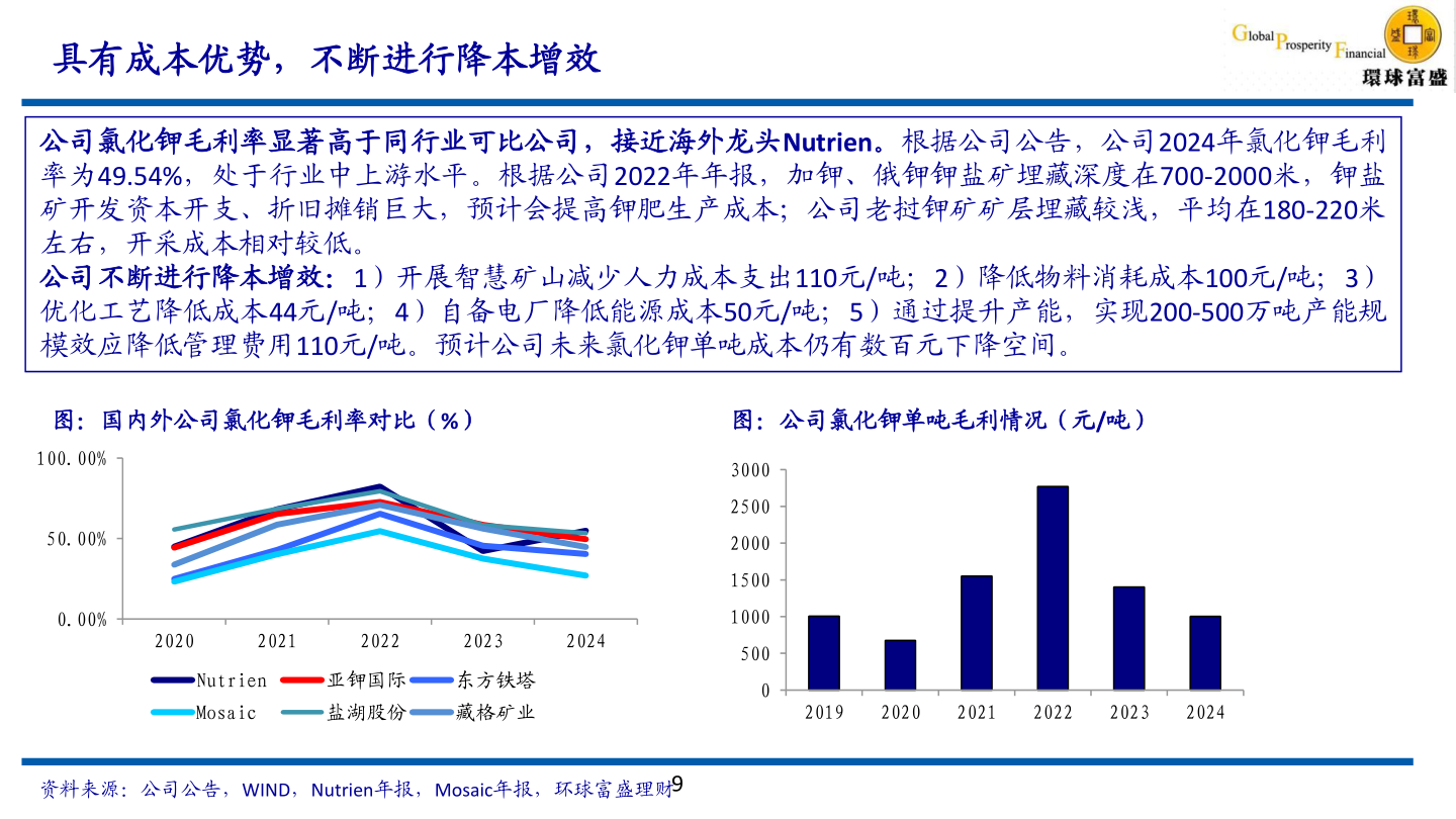 想关注一下具有成本优势,不断进行降本增效?