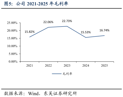 咨询大家公司 2021-2025 年毛利率