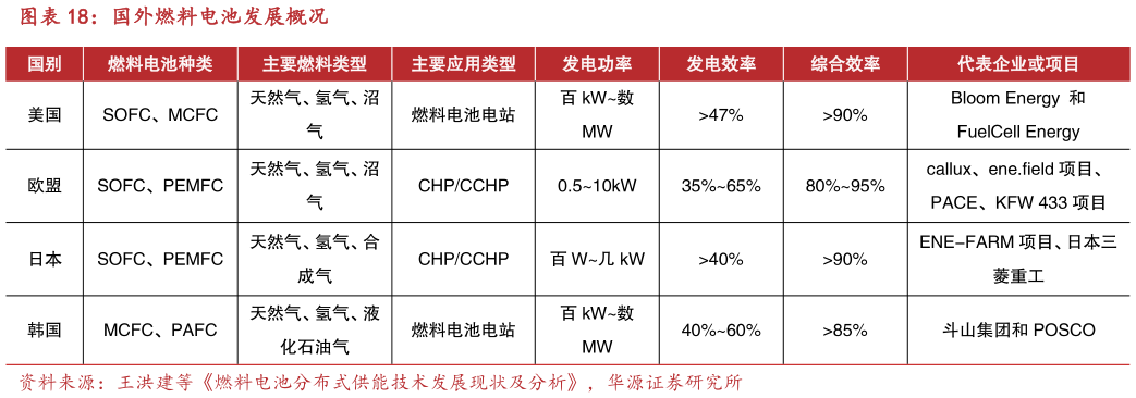 谁知道国外燃料电池发展概况