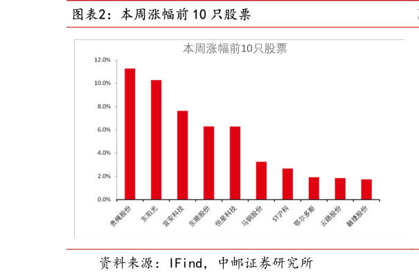 如何看待本周涨幅前 10 只股票