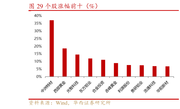 怎样理解个股涨幅前十（%）