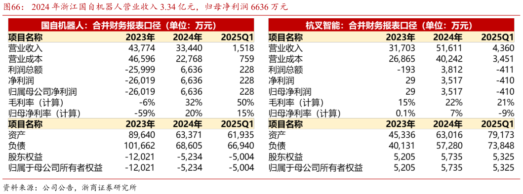 如何了解2024 年浙江国自机器人营业收入 3.34 亿元，归母净利润 6636 万元