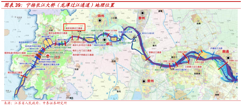 如何才能宁扬长江大桥（龙潭过江通道）地理位置