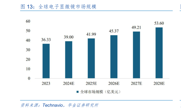 我想了解一下全球电子显微镜市场规模