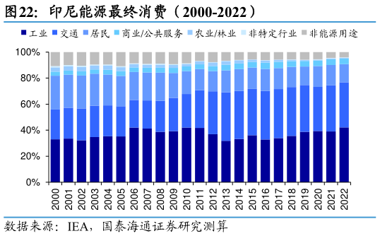 我想了解一下印尼能源最终消费（2000-2022）